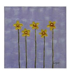 Five Stems Canvas Wall Art