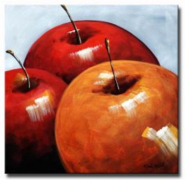 Harvested Apples Canvas Wall Art