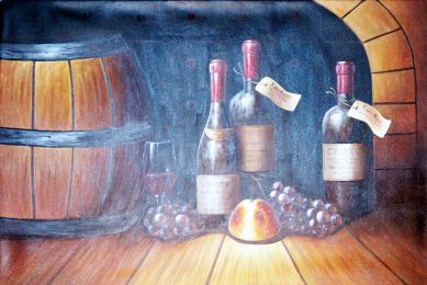 Wine Cellar II Canvas Wall Art