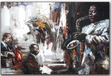 Men of Jazz Canvas Wall Art