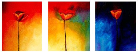 Triage of Tulips Canvas Wall Art