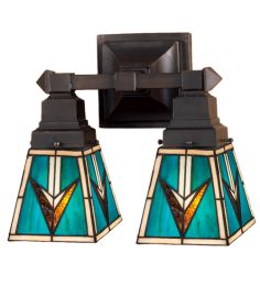 12"W Valencia Mission 2 LT Wall Sconce