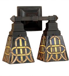 12"W KNOTWORK MISSION 2 LT WALL SCONCE.609