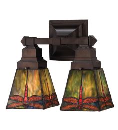 12"W Prairie Dragonfly 2 LT Wall Sconce.609