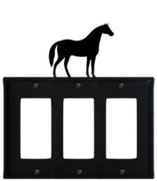 Horse - Triple GFI Cover