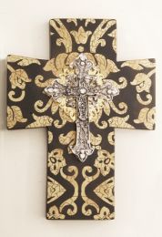 Symbols Of Faith Silver Wall Cross Decorative Wall Art