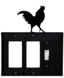 Rooster - Double GFI and Single Switch Cover