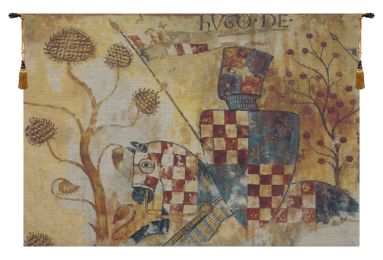 Chevaliers Right Panel Belgian Tapestry Wall Art