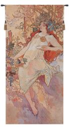 Autumn Mucha Belgian Tapestry Wall Art