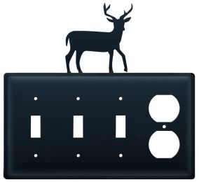 Deer - Triple Switch & Single Outlet