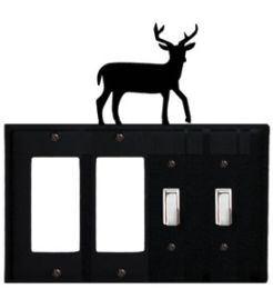 Deer - Double GFI and Double Switch Cover