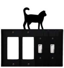 Cat - Double GFI and Double Switch Cover