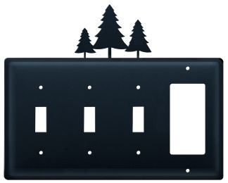 Pine Trees - Triple Switch & Single GFI