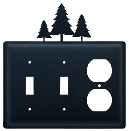 Pine Trees - Double Switch & Single Outlet Cover