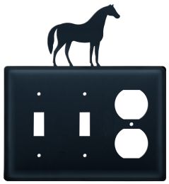 Horse - Double Switch & Single Outlet Cover