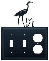 Heron - Double Switch & Single Outlet Cover