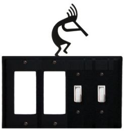 Kokopelli - Double GFI and Double Switch Cover