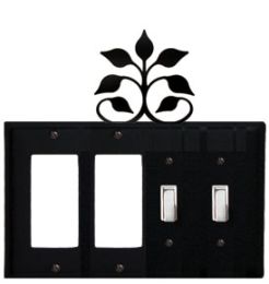 Leaf Fan - Double GFI and Double Switch Cover