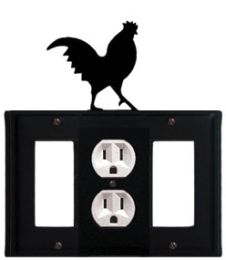 Rooster - Single GFI, Outlet and GFI Cover