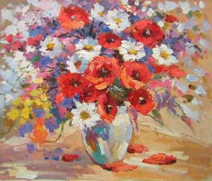 Floral Array Oil Painting