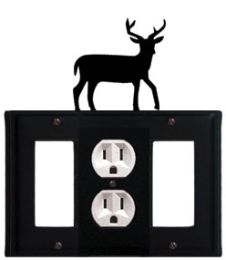 Deer - Single GFI, Outlet and GFI Cover