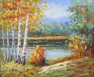 Autumn Retreat Oil Painting