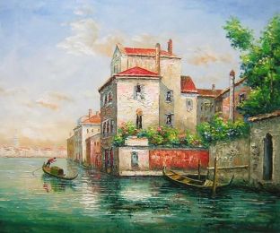 Summertime in Venice Canvas Wall Art