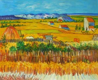 Van Gogh's The Harvest Canvas Wall Art