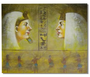 Faces of Egypt Canvas Wall Art