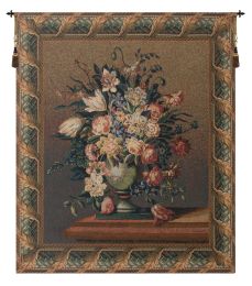 Breughel's Vase Dark Belgian Tapestry Wall Art