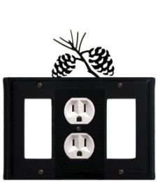 Pinecone - Single GFI, Outlet and GFI Cover