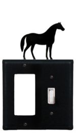 Horse - Single GFI and Switch Cover