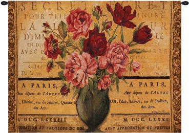 Paris Rose Fine Art Tapestry