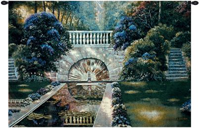 Reflecting Pool Fine Art Tapestry