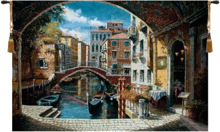 Archway To Venice Fine Art Tapestry