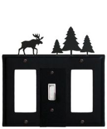 Moose & Pine Trees - Single GFI, Switch and GFI Cover