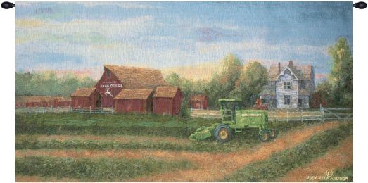 White Farm House Fine Art Tapestry