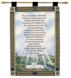 23rd Psalm Fine Art Tapestry