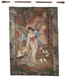 Angel of Light Fine Art Tapestry