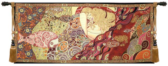 Sleeping Danae by Klimt Italian Wall Hanging