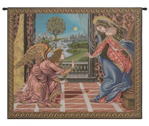 Annunciation Botticelli Italian Tapestry