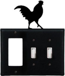 Rooster - Single GFI and Double Switch Cover