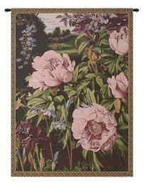 Pink Peonies Italian Tapestry