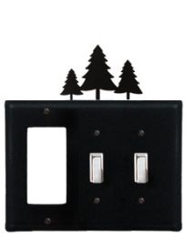 Pine Trees - Single GFI and Double Switch Cover