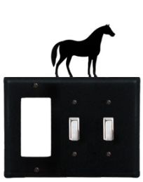 Horse - Single GFI and Double Switch Cover