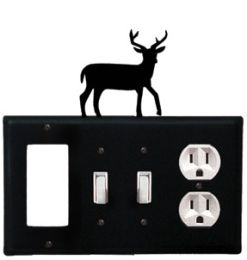 Deer - Single GFI, Double Switch and Single Outlet Cover