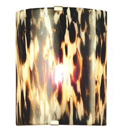 8"W Metro Fusion La Perla Nera Wall Sconce