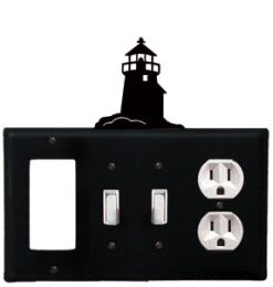 Lighthouse - Single GFI, Double Switch and Single Outlet Cover