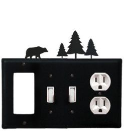 Bear - Single GFI, Double Switch and Single Outlet Cover