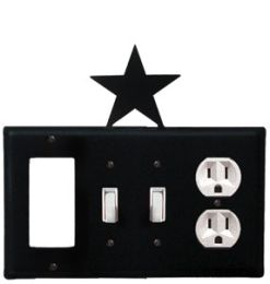 Star - Single GFI, Double Switch and Single Outlet Cover